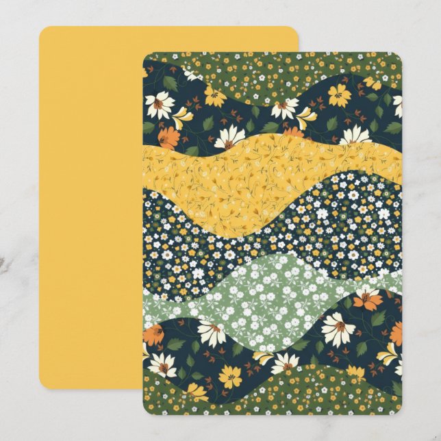 Convites Meadow Waves (Frente/Verso)