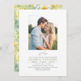 Convites Meadow Wildflower Summer Boho Foto do Chá de panel