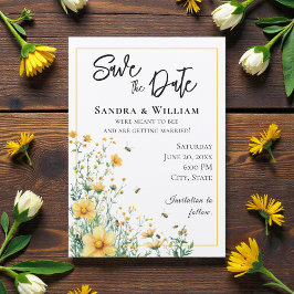 Convites Meant to Bee Rustic Save the Date