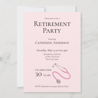 Convites Medical Doctor Nurse Retirement Party