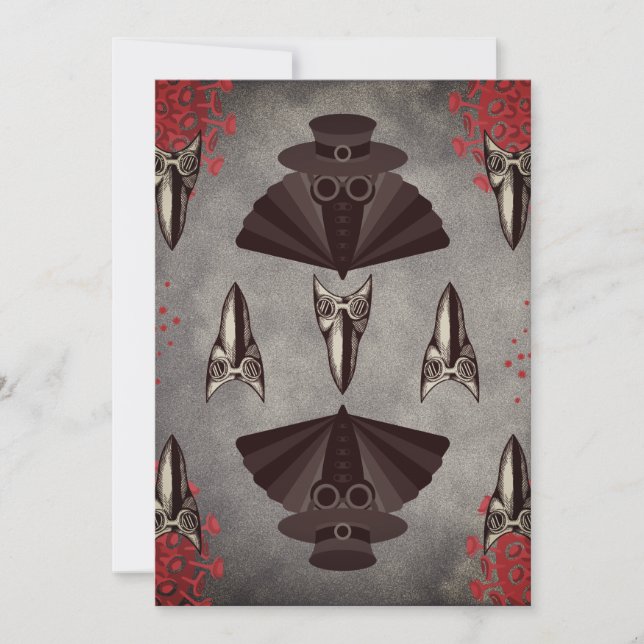 Convites Médico da Peste com vírus (Frente)