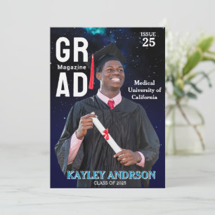 Convites Médico de Graduação de Fotos Elegante