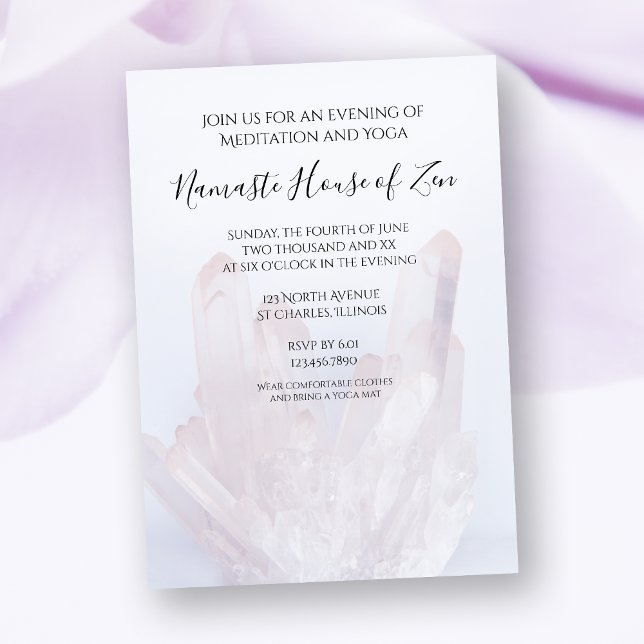 Convites Meditação de Cristais de Lavanda Leve/Workshop de  (Criador carregado)