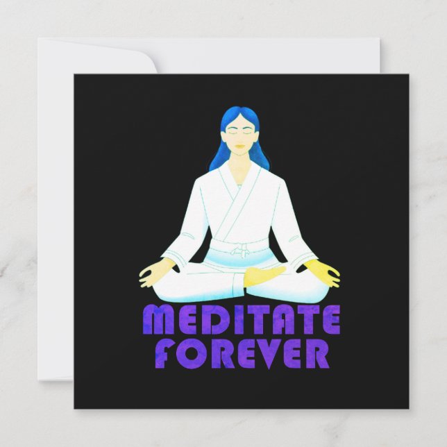 Convites Meditar para sempre (Frente)