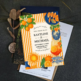 Convites Mediterranean Citrus Orange Grove Amalfi Summer