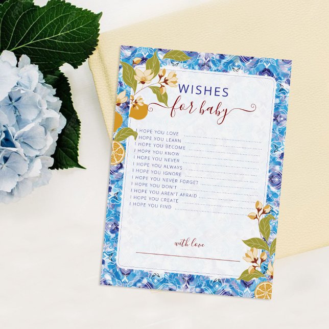 Convites Mediterranean Lemon Amalfi Coast Baby Shower (Criador carregado)