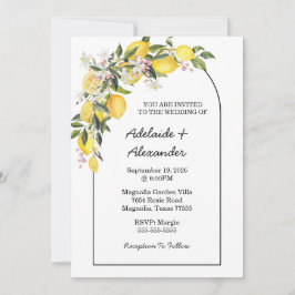 Convites Mediterranean Lemon Citrus Wedding Collection