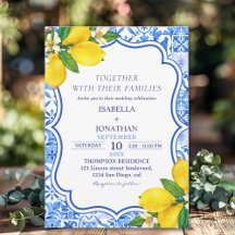 Mediterranean Tiles Summer Wedding with Lemons 