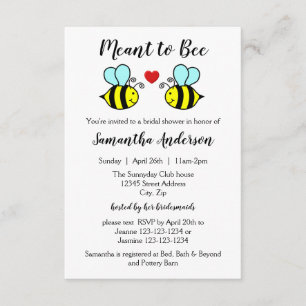 Convites Meed to Bee - Chá de panela 3x5