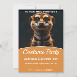 Convites Meerkat No Tiger Disguise Fume Party