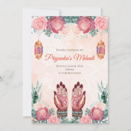 Convites Mehndi convida o Partido & Henna convida o partido