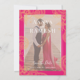 Convites Mehndi Foto: Casamento Salve a Data