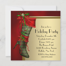 Convites Meia de Natal Vermelha Festa de Natal Vermelha Dou