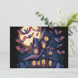 Convites Meia-noite na Mansão Assombrada