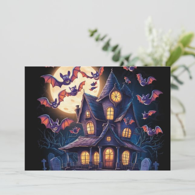 Convites Meia-noite no Estado Assombrado (Em pé/Frente)