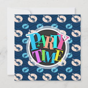 Convites Meia-noite, Sky Blue, Tan, Scuba Diver; Mergulho