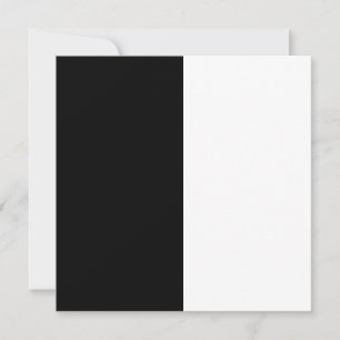 Convites meio branco meio preto, meio preto meio branco