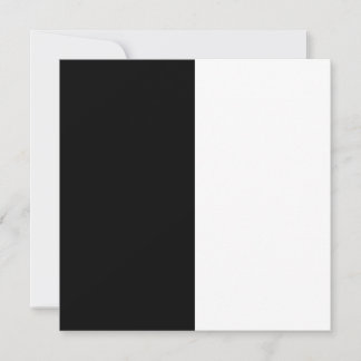 Convites meio branco meio preto, meio preto meio branco
