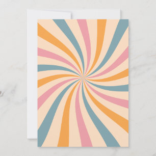 Convites Meio século Moderno Vintage Invi, Chá de fraldas d