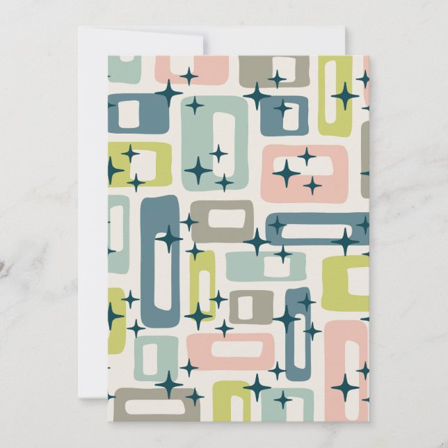 Convites Meio século Retroativo Moderno (Frente)