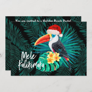 Convites Mele Kalikimaka - Aves da Selva Tropical