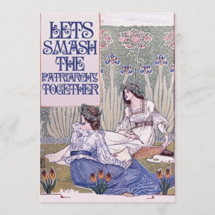 Convites Melhor    Amigo FeministaVamos esmagar o patriarca