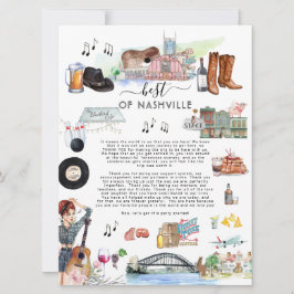 Convites Melhor de Nashville | Carta de Boas-Vindas de Casa