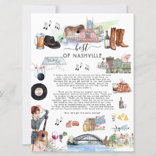 Convites Melhor de Nashville   Carta de Boas-Vindas de Casa