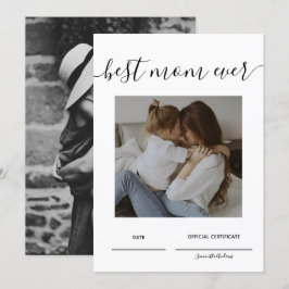 Convites Melhor Dia de as mães Oficial De Certificação Da M