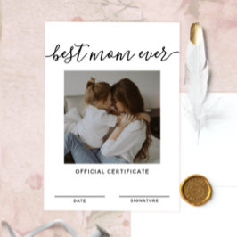 Convites Melhor Dia de as mães Oficial De Certificação Da M