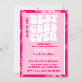 Convites Melhor Formando de Festa de formatura Tinta Rosa