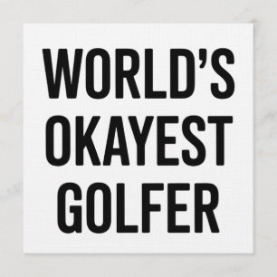 Convites Melhor Golfista do Mundo Pai Dia dos Pais Golfe
