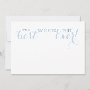 Convites Melhor Gráfico de Fim de Semana Apenas