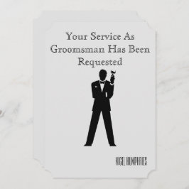 Convites Melhor homem ou Padrinho de casamento convidado