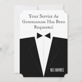 Convites Melhor homem ou Padrinho de casamento convidado