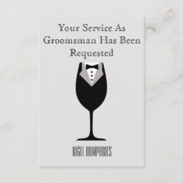 Convites Melhor homem ou Padrinho de casamento convidado