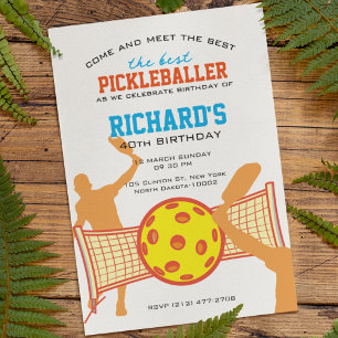 Convites Melhor Jogador de Pickleball Festa de Aniversário