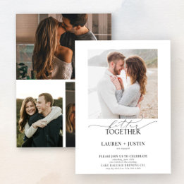 Convites Melhor Junto com a Festa de noivado de Fotografias