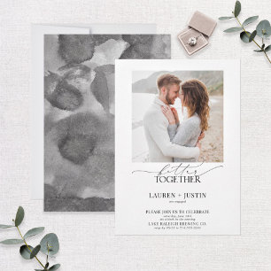 Convites Melhor Junto com a Festa de noivado de fotos moder