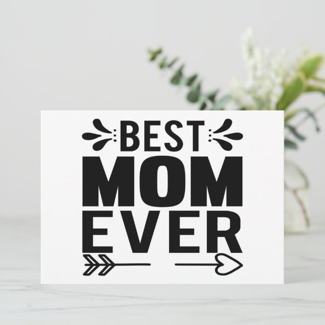 Convites Melhor Mãe do Mundo! (Em pé/Frente)