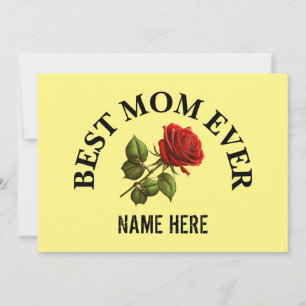 Convites Melhor Mãe do Mundo Personalizado Nome da Mãe 