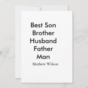 Convites Melhor marido pai filho quotes adicionar nome text