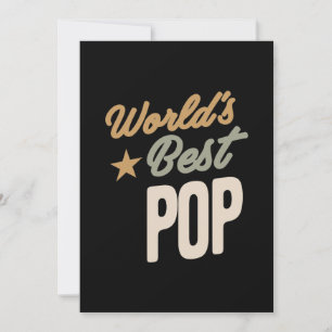 Convites Melhor Pop do Mundo - Presentes Padre e Avô