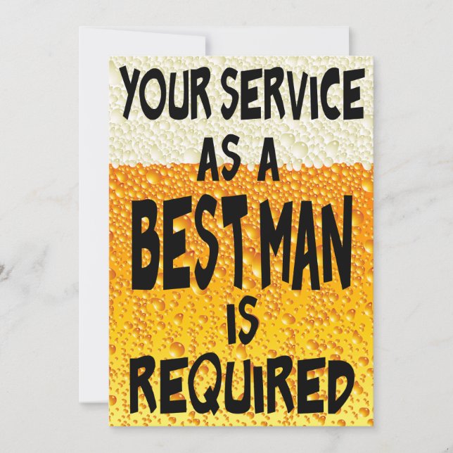 Convites Melhor proposta de cerveja (Frente)