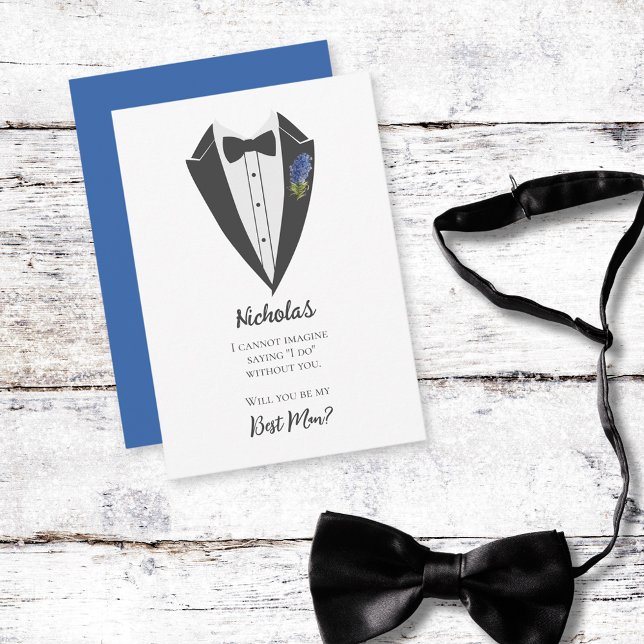 Convites Melhor Proposta do Homem Boêmian Blue-Violet (Criador carregado)