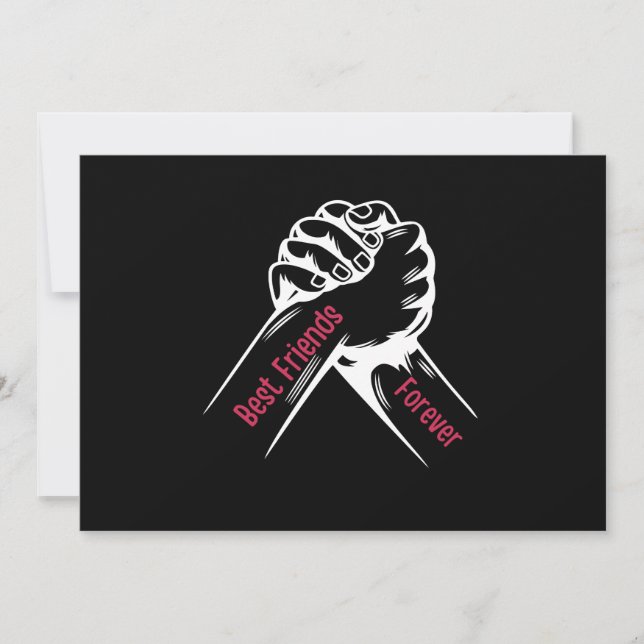 CONVITES MELHORES AMIGAS PARA SEMPRE, CORRESPONDENDO AOS ME (Frente)