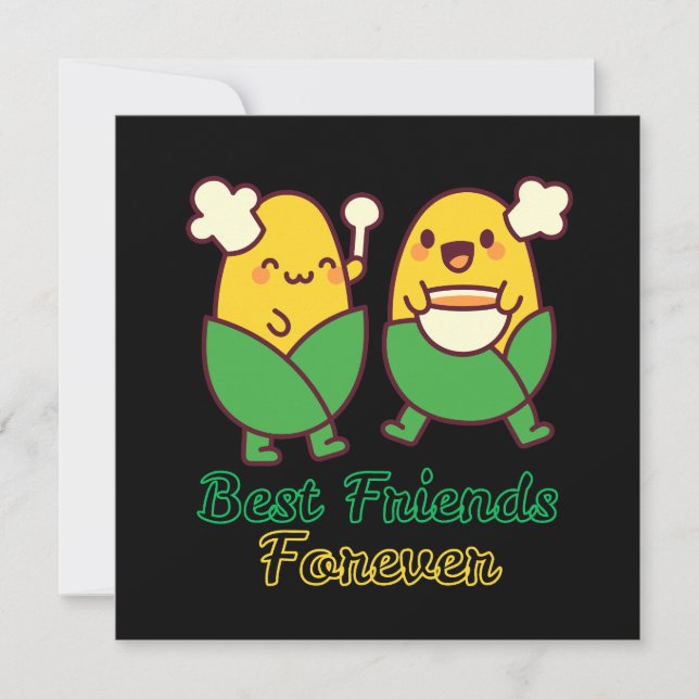 CONVITES MELHORES AMIGOS PARA SEMPRE, ENGRAÇADO, PRESENTES, (Frente)