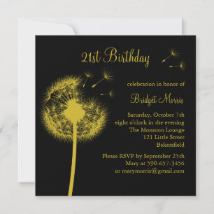 Convites Melhores Desejos! Amarelo