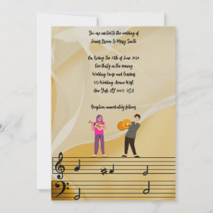 Convites Melodia de Nós casamento