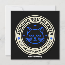 Convites Membro da Associação Oficial de Gatos Julgando Voc